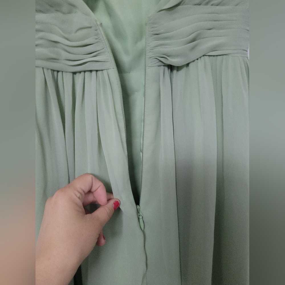 Elegant Green Maxi Dress From Azazie - Picture 8 of 15